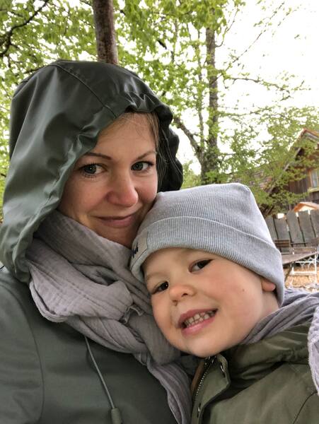 Mit Mama in der Natur